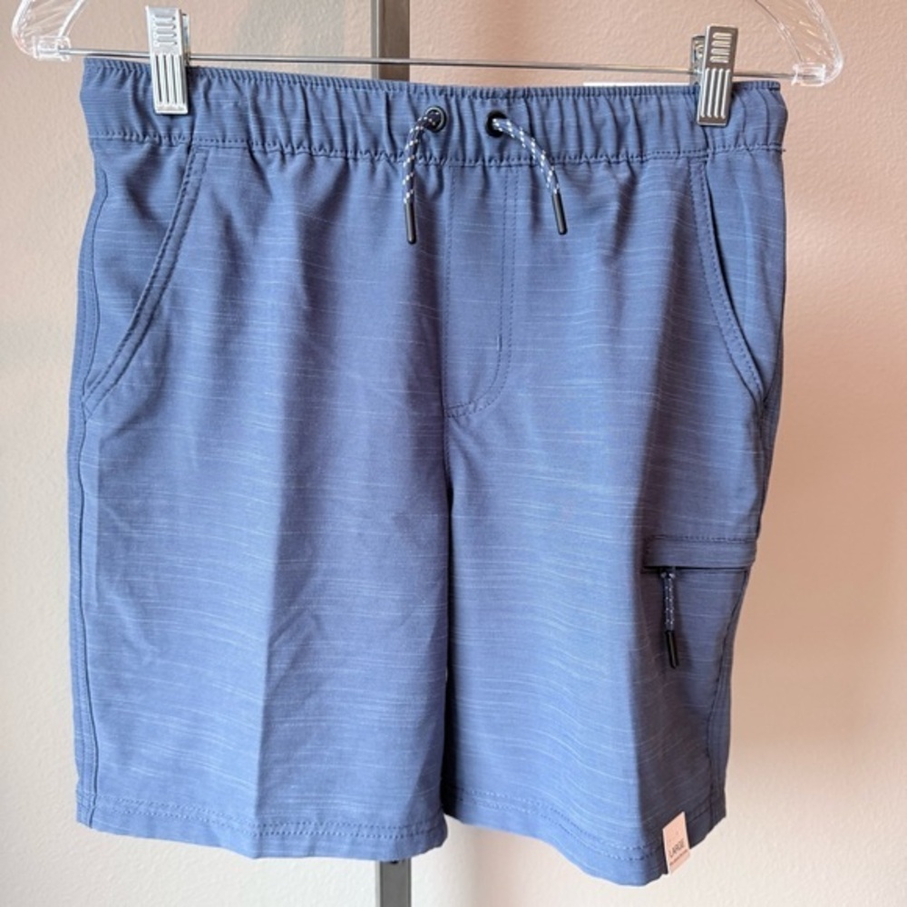 NWT Sonoma Twill Hybrid pull on shorts boys size large